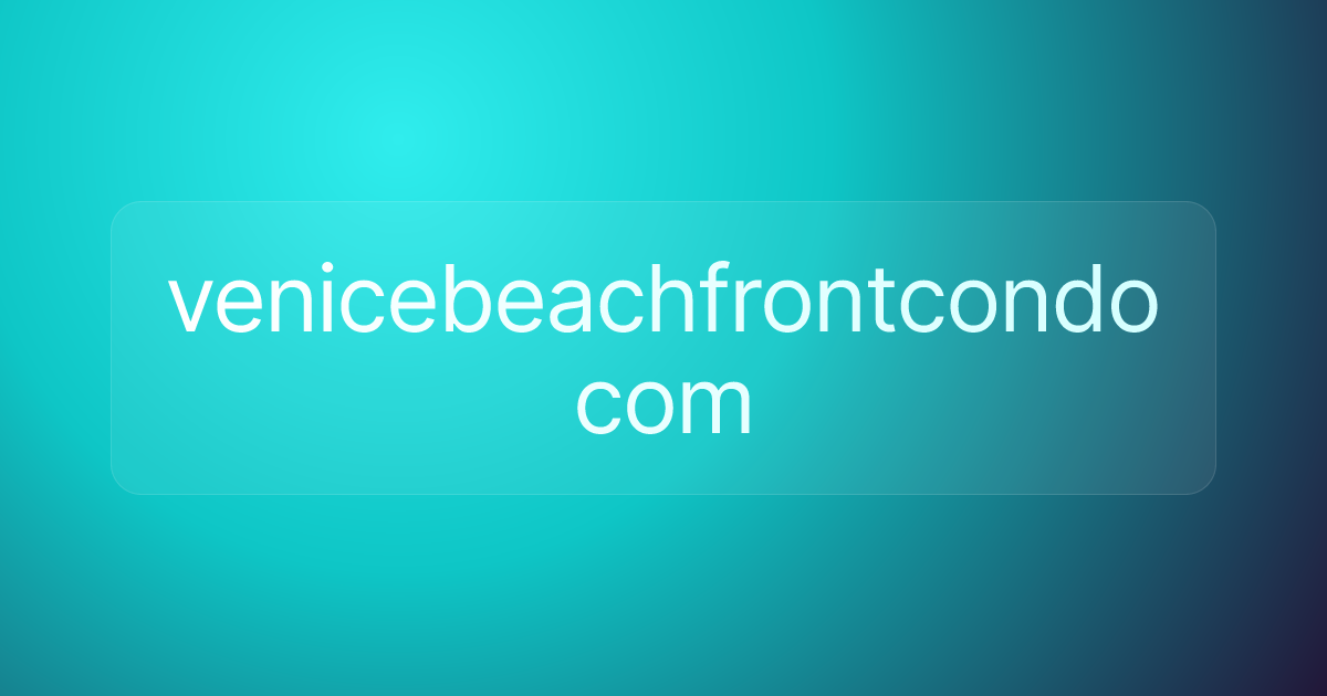 venicebeachfrontcondo com